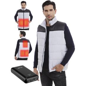 oYowAA Heated Vest for Men with Battery Pack Included, 16000mAh Batter, Mens Heat Vest
