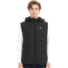 سترة Sailwind للرجال خفيفة الوزن قابلة للتدفئة سترة كهربائية ذكية قابلة لإعادة الشحن مع غطاء رأس قابل للإزالة (البطارية متضمنة) in Kuwait