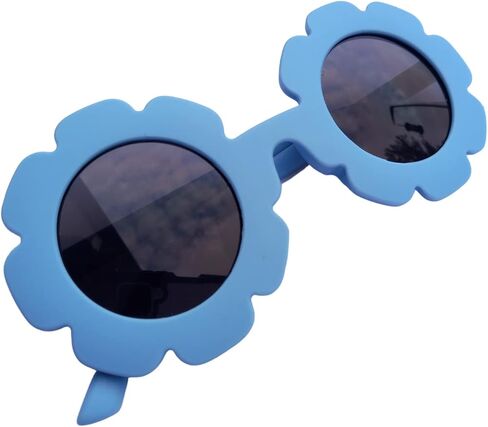 نظارات شمسية من BLINKRITE للجنسين بتصميم عباد الشمس للأطفال والأطفال الصغار، رائعة لحفلات أعياد الميلاد أو المناسبات الخارجية أو هدايا الأطفال in Kuwait