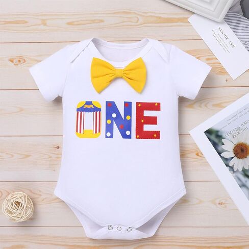 IBTOM قلعة كعكة سحق الزي الصبي 1st عيد ميلاد السيرك شهم رومبير + البنطلونات + الحمالات 3 قطعة مجموعة الملابس صور الدعائم in Kuwait