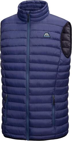 سترة منتفخة خفيفة الوزن للرجال من Mapamyumco سترات دافئة بدون أكمام وعازلة معاد تدويرها in Kuwait