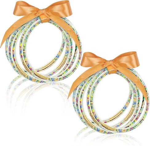 أساور ليجو جليتر جيلي أساور عصرية مملوءة بالجليتر سوار من السيليكون الناعم للسيدات والفتيات in Kuwait