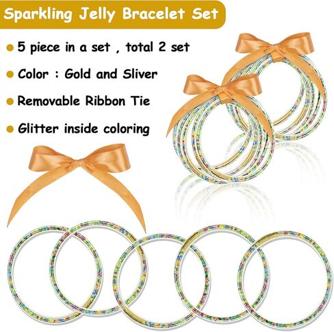 أساور ليجو جليتر جيلي أساور عصرية مملوءة بالجليتر سوار من السيليكون الناعم للسيدات والفتيات in Kuwait