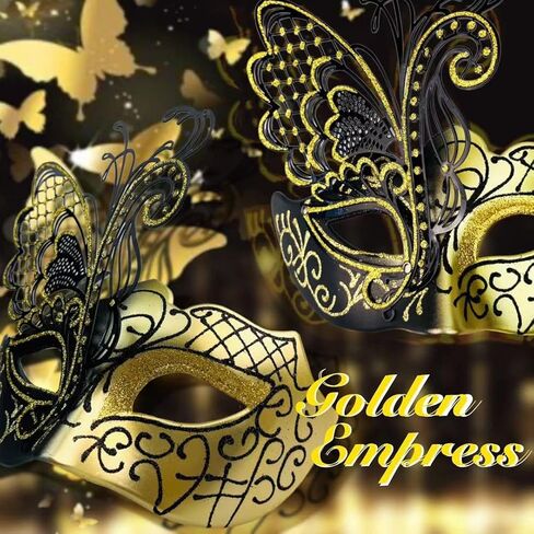 Masquerade Mask For Women Metal Mask For Halloween Prom New Year Mardi Gras Carnival Mask With Flare in Kuwait