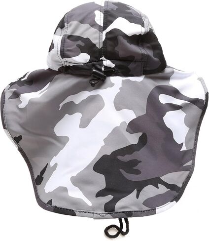 MIRMARU Outdoor Sun Protection Hunting Hiking Fishing Cap Wide Brim hat with Neck Flap in Saudi Arabia