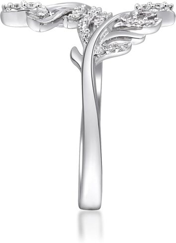 Gin & Grace in collaboration with Smithsonian Museum Collection presents Natural diamond Ring in 925 Sterling Silver Diamond Ring Jewellery for exclusive everyday look in Saudi Arabia