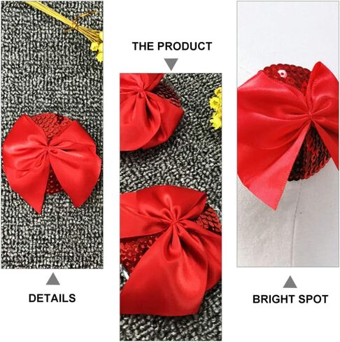 زوج واحد من أغطية الملصقات من PRETYZOOM مع حمالة صدر لاصقة حمراء اللون وأغطية صدر مثيرة للسيدات (أحمر) in Kuwait