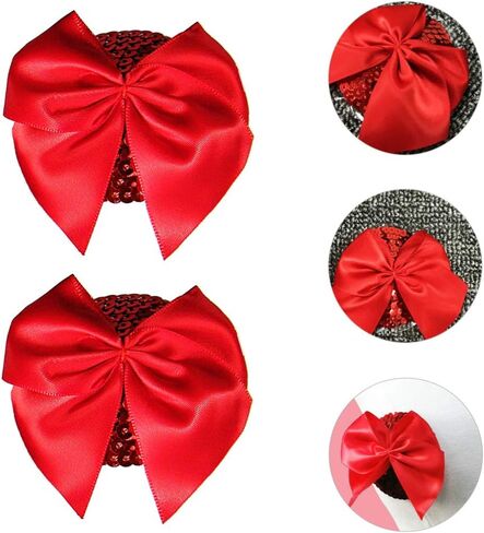 زوج واحد من أغطية الملصقات من PRETYZOOM مع حمالة صدر لاصقة حمراء اللون وأغطية صدر مثيرة للسيدات (أحمر) in Kuwait