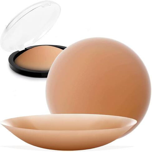 Naichuo Nipple Covers, Reusable Washable Invisible Breast Petals for Women, Self Adhesive Silicone Nipple Pasties Bras in Kuwait