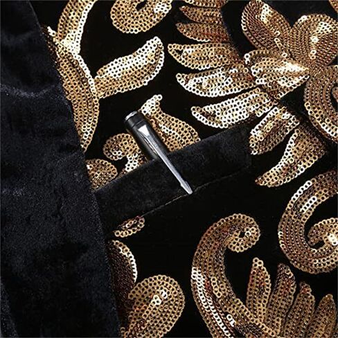 Mens Sequin Suits Tuxedo Jacket Party Show Punk Prom Stage Blazer Premium Dress Jacket in Saudi Arabia
