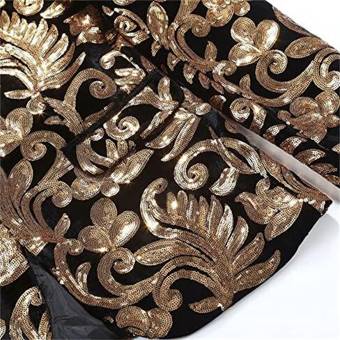 Mens Sequin Suits Tuxedo Jacket Party Show Punk Prom Stage Blazer Premium Dress Jacket in Saudi Arabia