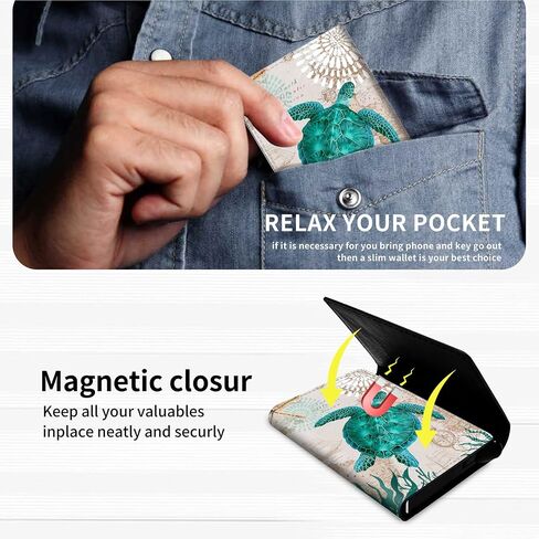 DEGDFSGR حامل بطاقة الائتمان الألومنيوم السيارات المنبثقة حالة المحفظة، حالة بطاقة جلدية الجيب الأمامي محفظة ثلاثية الطي مع RFID حجب الأوراق النقدية فتحة محافظ رقيقة للنساء الرجال فتاة، عواء الذئب القمر in Kuwait