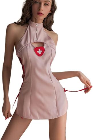 Temptshow Sexy Female Nurse Suit Anime Cosplay Dress One Size in Saudi Arabia