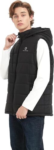 سترة Sailwind للرجال خفيفة الوزن قابلة للتدفئة سترة كهربائية ذكية قابلة لإعادة الشحن مع غطاء رأس قابل للإزالة (البطارية متضمنة) in Kuwait