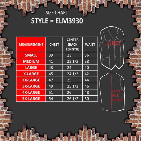 ايفنت ليذر - سترة للرجال من 9 رقع ELM3930-BLK-SM (اسود، S) in Saudi Arabia
