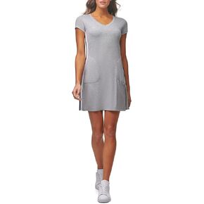 Andrew Marc Women's Performance Relaxed Fit Short Sleeve V-Neck T-Shirt Dress in Saudi Arabia