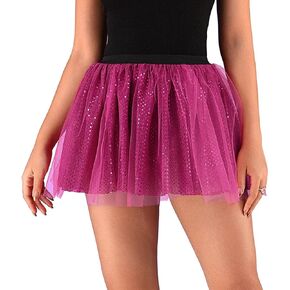 TWINKLEDE Women's Tutu Skirt Sparkly Running Costume Tulle and Sequins Tutu Skirts Glitter Tutu Skirt for Adult in Saudi Arabia
