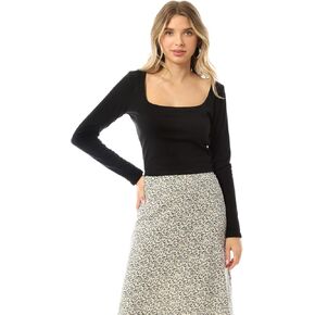 قمصان حرارية نسائية من MixMatchy بحمالة صدر مربعة وأكمام طويلة قابلة للتمدد وقمصان شتوية in Kuwait