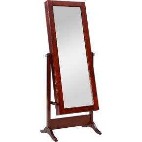 Powell Sliding Jewelry Armoire, Cherry 21.5 x 60 x 16 in Kuwait