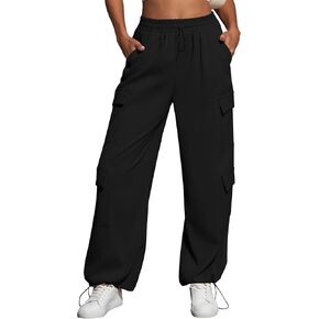 ZAFUL السراويل البضائع للنساء عالية الخصر السراويل الفضفاضة عارضة واسعة الساق Y2K الشارع الشهير مع 6 جيوب in Kuwait