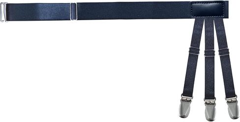 قميص رجالي من WannGe يبقى قابل للتعديل، حامل قمصان رباط قميص مرن مع مشابك قفل مضادة للانزلاق، زوج واحد in Kuwait