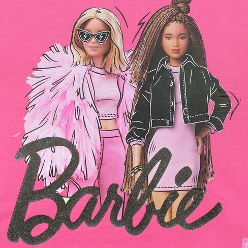 Barbie T-Shirt Girls | Pink Girls Summer Tops | Barbies Boxy Tshirt for Girls | Ages 5-12 | Official Merch in Saudi Arabia