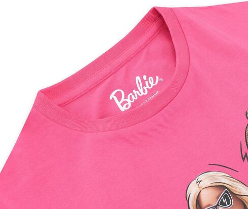 Barbie T-Shirt Girls | Pink Girls Summer Tops | Barbies Boxy Tshirt for Girls | Ages 5-12 | Official Merch in Saudi Arabia