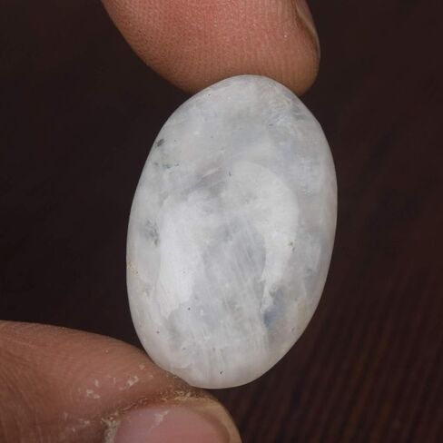 GEMHUB Certified Rainbow Moonstone Gem 19.00 Ct Blue Flash Oval Cabochon Moonstone Gemstone EW-980 in Saudi Arabia