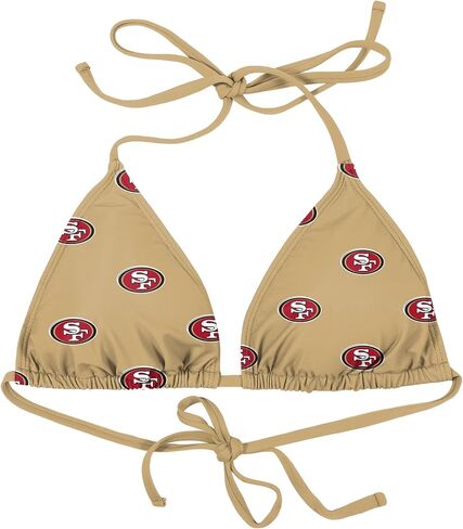 FOCO San Francisco 49ers NFL Womens Mini Print Bikini Top in Saudi Arabia