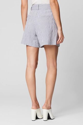 [BLANKNYC] Womens Seersucker Gingham Plaid Belted Shorts, Comfortable & Stylish in Saudi Arabia