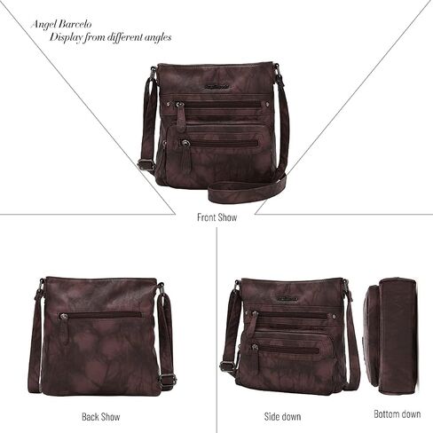 Angel Barcelo Crossover Purse and Handbags Crossbody Bags for Women,Ultra Soft Leather Neatpack Bag Shoulder Purses for Girl in Kuwait