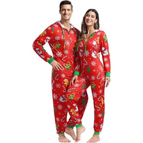 frawirshau Christmas Onesie Pajamas for Adults