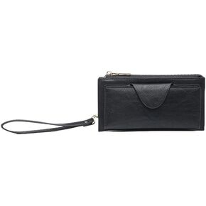 JEN & CO. Kyla RFID Wallet in Mustard - Women's Vegan Leather Wristlet Purse & Clutch, Credit Card Holder, RFID Safe in Kuwait