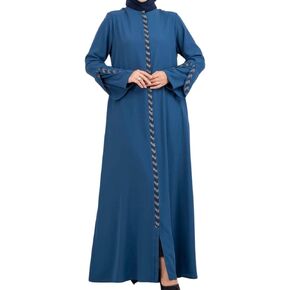 عباية نسائية من istanbulstyles، أكمام طويلة، مفتوحة، طول الأرض، سحاب، طول الأرض، أزياء إسلامية تركية in Saudi Arabia