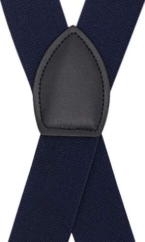 حمالات الرجال من Bioterti عريضة على شكل حرف X و4 مشابك - رائعة للمناسبات غير الرسمية والرسمية in Kuwait