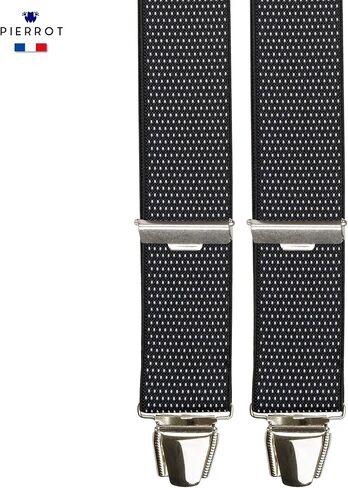 PIERROT Suspenders for Men with Very Strong Clips - One Size Adjustable - Braces for Men Trousers Heavy Duty in Saudi Arabia