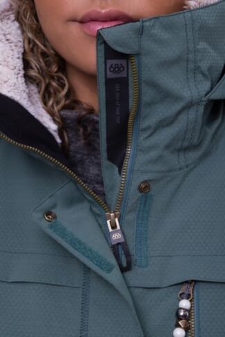 686 Women's Spirit Insulated Jacket - 2-Layer Fabric Design with Faux Fur and Satin Lining - Water & Weather Resistant in Saudi Arabia