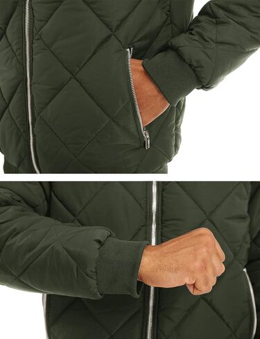 سترة شتوية رجالية من Cotrasen سترة سميكة كاجوال مع جيوب بسحاب in Kuwait