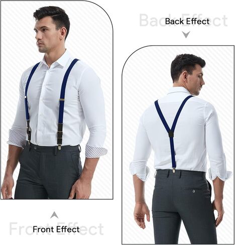 حمالات جلدية من zulysto للرجال والنساء قابلة للتعديل على شكل حرف Y للأولاد للجنسين مع مشابك معدنية برونزية قوية in Kuwait