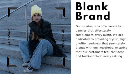قبعة صغيرة من BlankBrand للجنسين ذات أساور متماسكة قبعة صغيرة يومية in Saudi Arabia