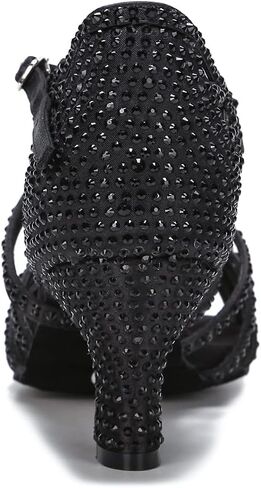 أحذية رقص داخلية HXYOO للنساء/قاعة الرقص السالسا اللاتينية المفتوحة من الأمام لأداء حفلات الزفاف الاجتماعية للمبتدئين in Kuwait