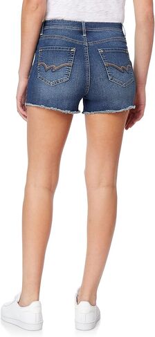 WallFlower Women's Juniors Flirty Curvy High-Rise Exposed Button Stretch Shorty Shorts in Saudi Arabia