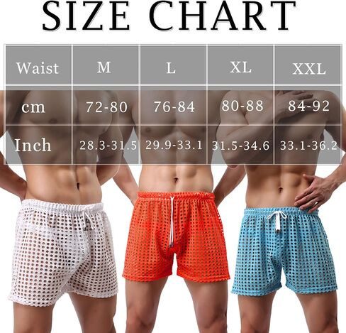 YUFEIDA Mens Hollow Openwork Drawstring Lounge Underwear Boxer Shorts Loose Bikini Trunks Multi Color in Saudi Arabia