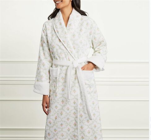 رداء نوم طويل للسيدات من Zempertoopa مصنوع من القطيفة على شكل فاكهة وزهور، رداء نوم طويل من الصوف، رداء حمام قطيفة مطبوع عليه رقبة على شكل حرف V، ملابس نوم للسيدات غير رسمية لطيفة in Kuwait