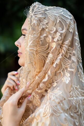 Catholic Mantilla Mass Infinity Veil Church Lace Veil Spanish Chapel Church Women Cathedral Mass Head Covering Veil Infinity in Kuwait