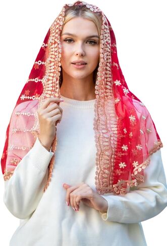 حجاب ماريا حجاب مانتيا الكاثوليكي حجاب إنفينيتي حجاب الكنيسة حجاب دانتيل حجاب إسباني غطاء رأس جماعي حجاب طويل in Saudi Arabia