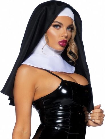 إكسسوار أزياء قبعة Nun Habit النسائية من Leg Avenue in Kuwait