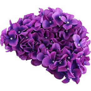 قبعة سباحة للاستحمام بتلات الزهور للنساء والفتيات من KADBLE، قبعة سباحة كلاسيكية للشعر الطويل/القصير in Kuwait