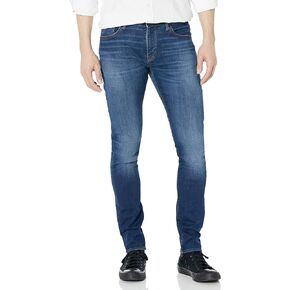 بنطال جينز A｜X ARMANI EXCHANGE للرجال J33 فائق النحافة قابل للتمدد باللون الأزرق الداكن in Saudi Arabia