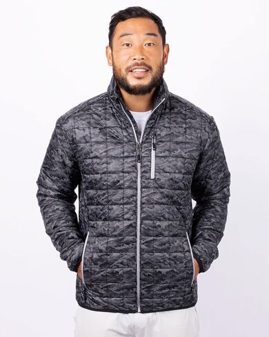 Cutter & Buck Rainier Primaloft Mens Eco Insulated Full Zip Printed Puffer Jacket in Saudi Arabia